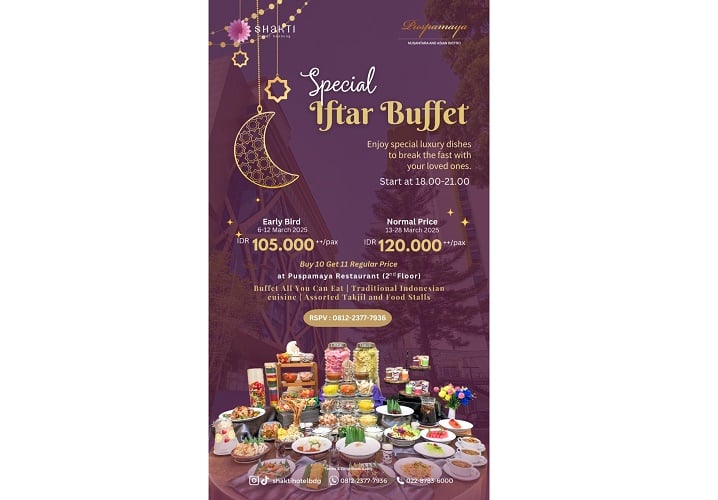 Rayakan Ramadan bersama Shakti Hotel Bandung, Ada Promo Menarik!