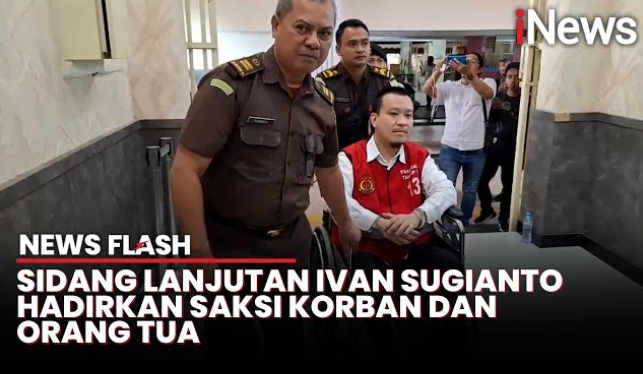 Penampakan Ivan Sugianto Jalani Sidang Lanjutan Perkara Paksa Siswa Sujud dan Gonggong