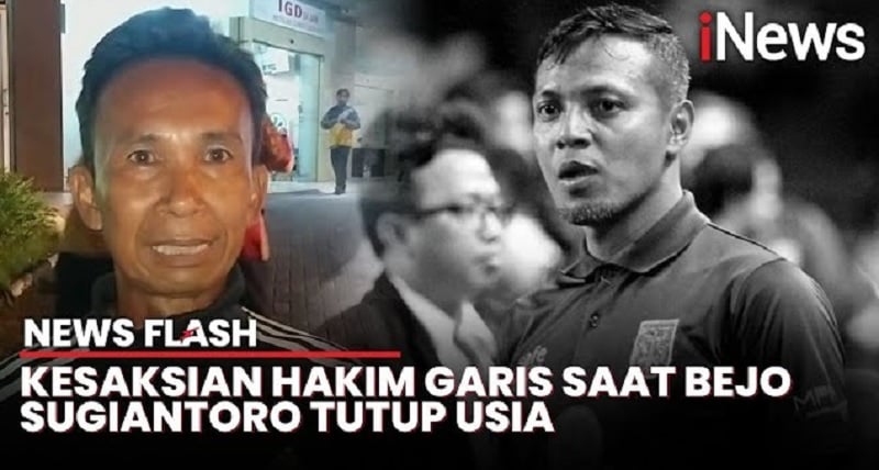 Detik-Detik Bejo Sugiantoro Pingsan di Lapangan hingga Meninggal Dunia