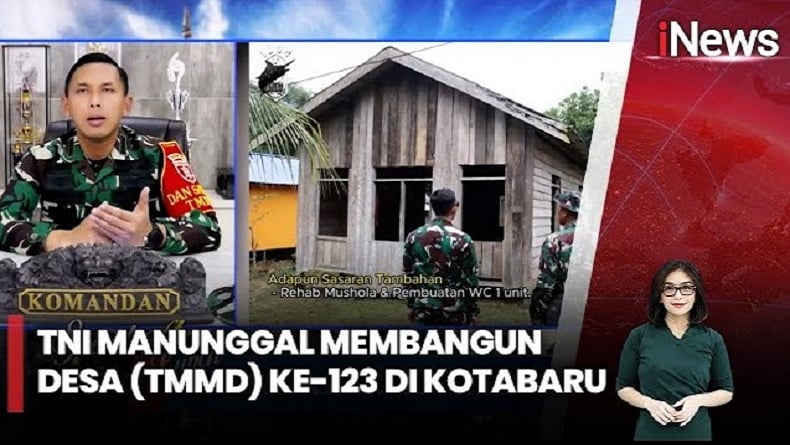 TMMD ke-123 di Kotabaru, TNI Buka Lahan Pertanian hingga Pengerasan Jalan di Desa Talusi