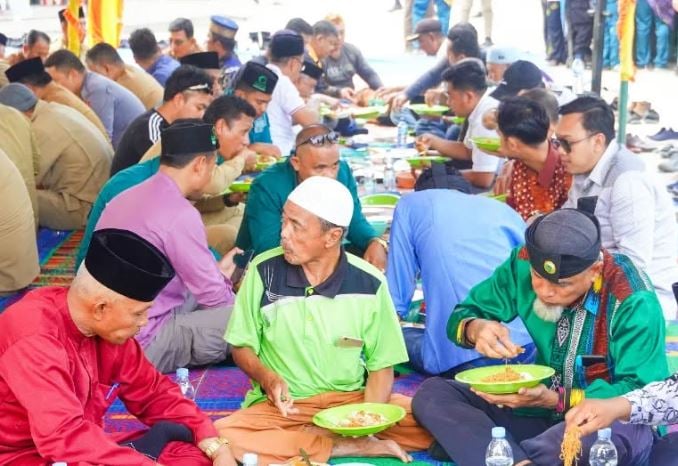 Sambut Ramadhan 2025, Warga Batubara Gelar Kenduri Mogang-Mandi Belimau