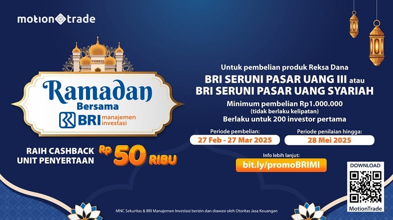 Berburu Berkah Bulan Suci, Ada Cashback Rp50.000 di Promo Ramadan bersama BRIMI