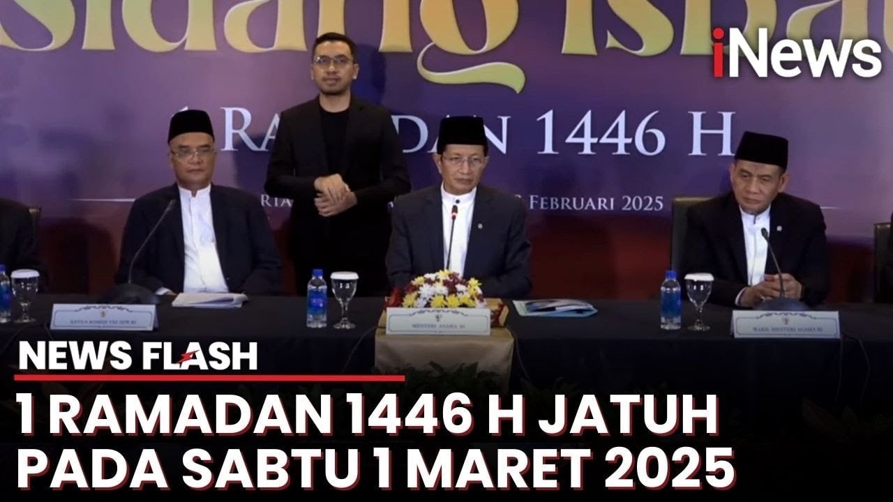 Tok! Hasil Sidang Isbat, Pemerintah Tetapkan 1 Ramadan 1446 H Jatuh pada 1 Maret 2025