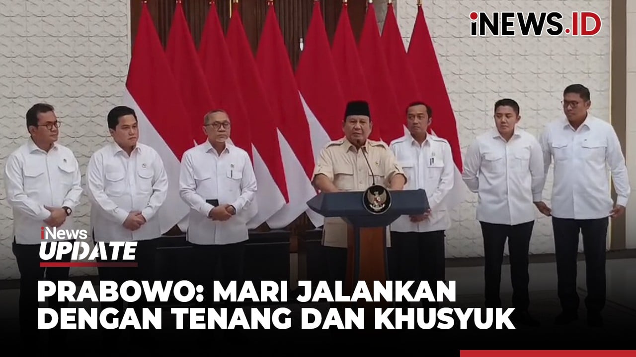 Sambut Bulan Ramadhan, Prabowo: Selamat Berpuasa, Mari Jalankan dengan Tenang dan Khusyuk