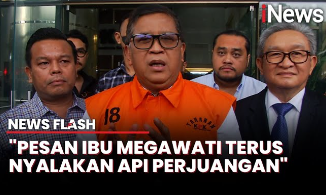 Usai Ditahan KPK, Sekjen PDIP Hasto Kristiyanto Ungkap Pesan Megawati