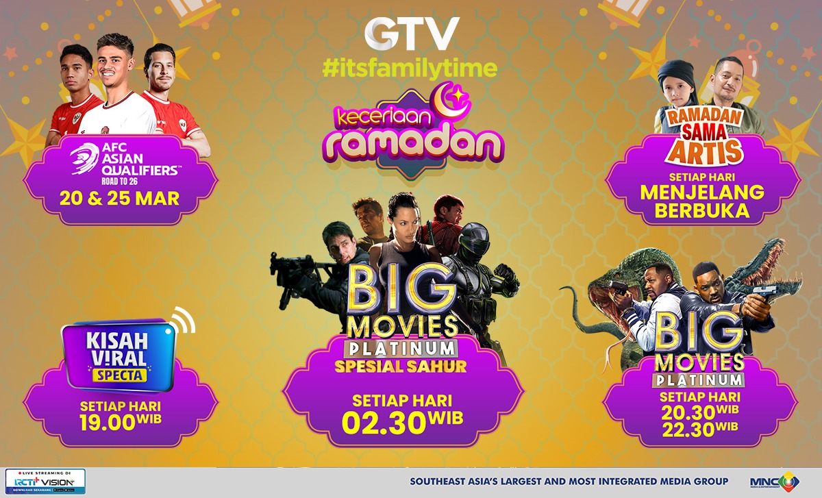 Its Family Time! GTV Siapkan Program-Program Seru untuk Temani Bulan Puasa di Keceriaan Ramadhan