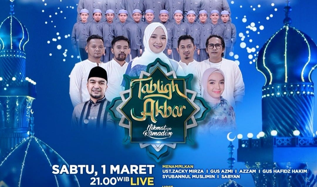 Penuh Berkah dan Inspirasi! Jangan Lewatkan Malam Ini Tabligh Akbar Nikmatnya Ramadan Live di iNews, Pukul 21.00 WIB