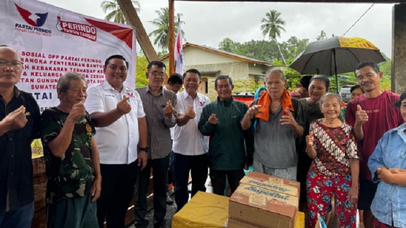 Partai Perindo Bantu Korban Kebakaran Gunungsitoli, Komitmen Turun Tangan Atasi Kegawatdaruratan