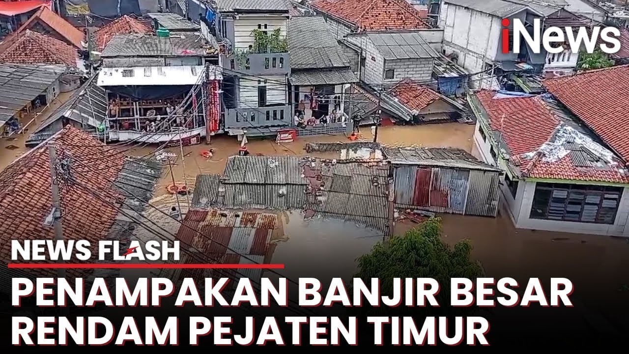 Banjir Pejaten Timur Capai 4 Meter: Kendaraan Tenggelam dan Rumah hanya Terlihat Atap 