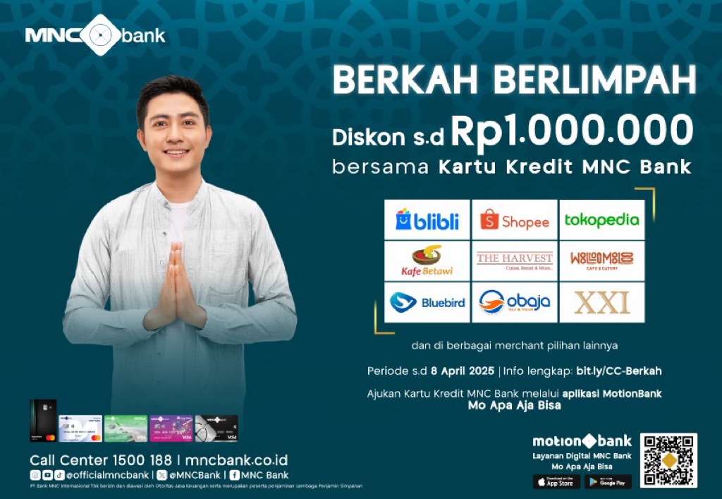 Sambut Berkah Berlimpah Ramadan dengan Kartu Kredit MNC Bank, Ada Banyak Promo Menarik!