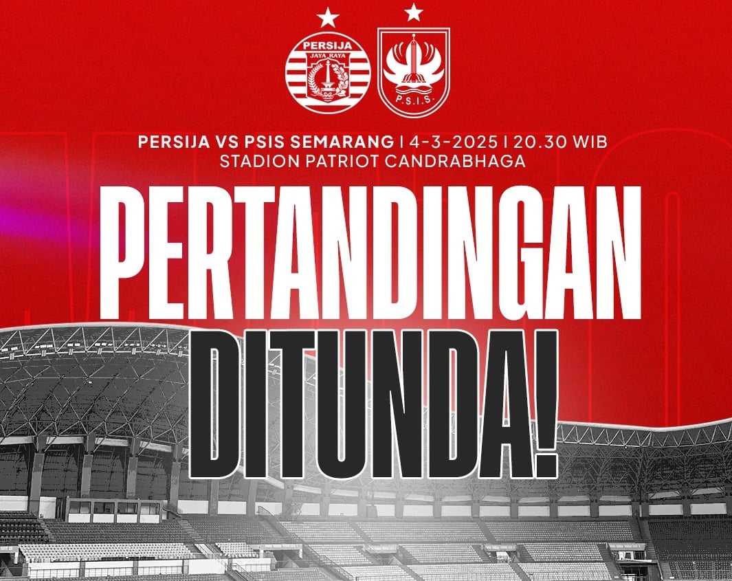 Breaking News: Stadion Patriot Banjir, Persija Jakarta vs PSIS Semarang Ditunda