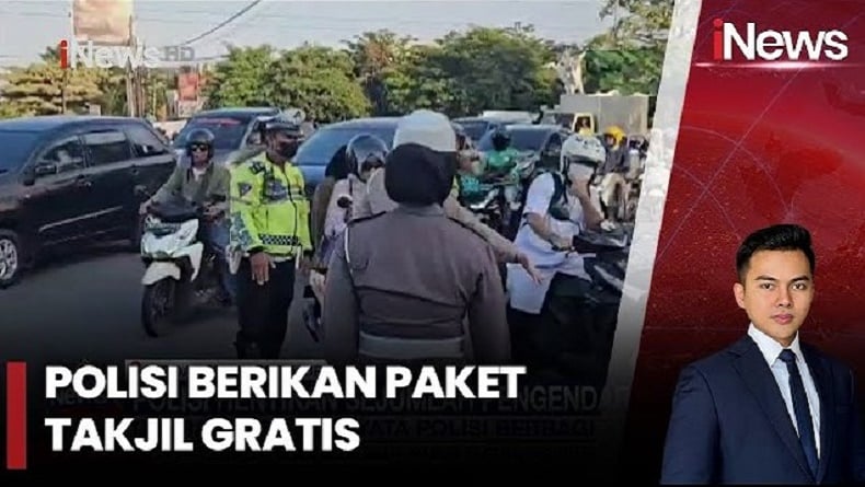 Razia Unik Polisi di Sidoarjo, Pelanggar Diberi Takjil dan Teguran agar Tertib