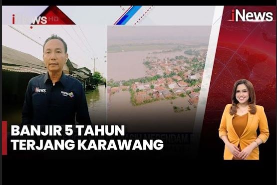 Banjir Belum Surut, Ribuan Warga Karangligar Karawang Masih Mengungsi