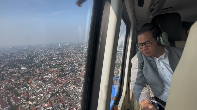 Pramono Pantau Banjir Naik Helikopter: Jakarta Sudah Normal Lagi