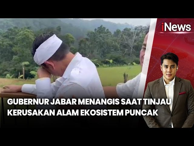 Dedi Mulyadi Menangis Melihat Alih Fungsi Lahan di Kawasan Puncak