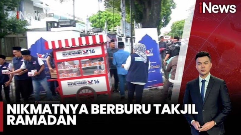 DPP Partai Perindo Bagikan Ratusan Paket Takjil dan Kopiah ke Pengendara