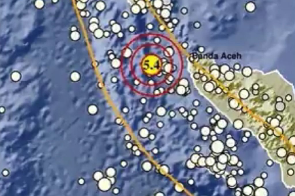 Gempa Terkini Magnitudo 5,4 Guncang Banda Aceh