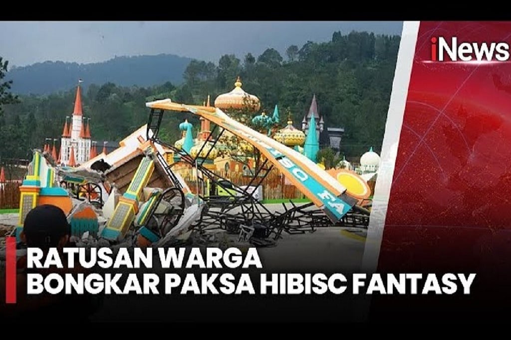 Hibisc Fantasy Dibongkar, Dianggap Jadi Biang Kerok Banjir di Puncak