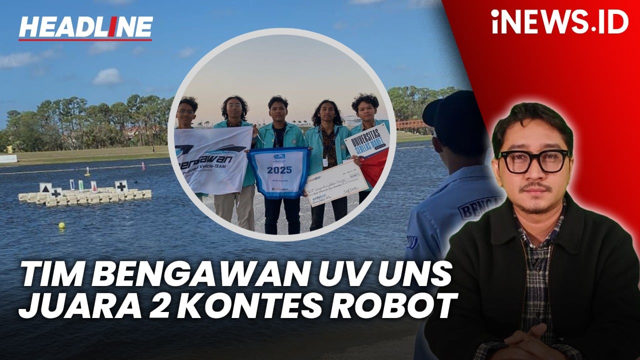 Headline iNEWS.ID: Tim Bengawan UV UNS Juara 2 Kontes Robot Kapal Internasional IRC 2025 di Florida