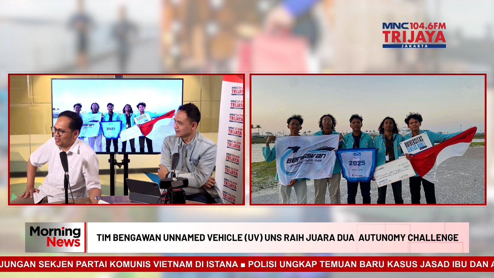 MORNING NEWS: Selamat! Tim Bengawan UV UNS Juara 2 Kontes Robot Kapal Internasional IRC 2025 di Florida