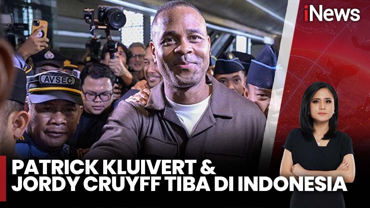 Detik-Detik Patrick Kluivert dan Jordi Cruyff Tiba di Indonesia