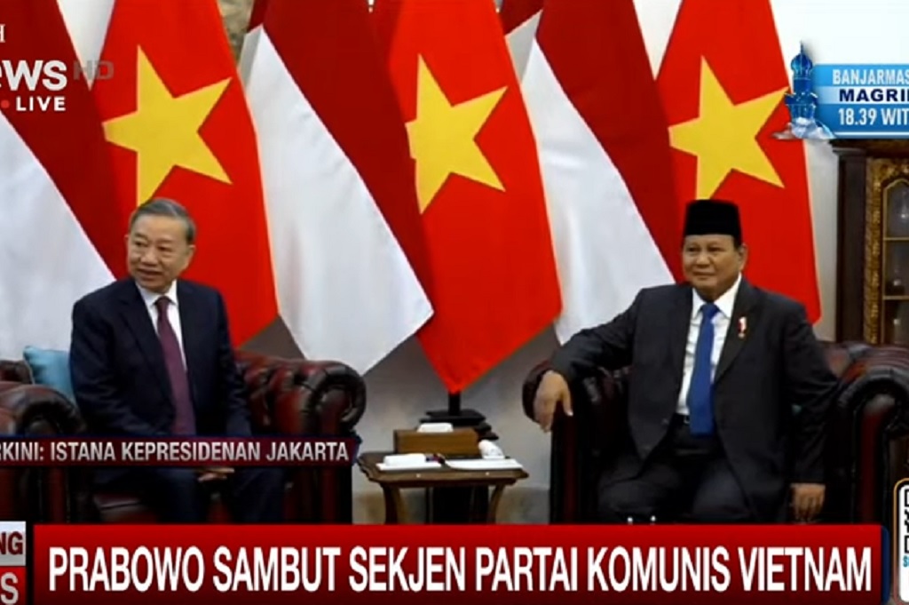 Sekjen Partai Komunis Vietnam To Lam Bertemu Prabowo, Disambut Upacara Kenegaraan