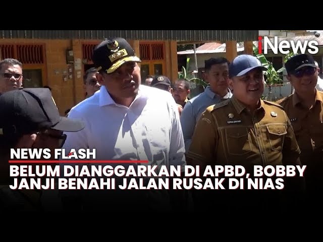 Gubernur Sumut Bobby Nasution Berkantor di Nias, Kawal Langsung Proyek Perbaikan Jalan 