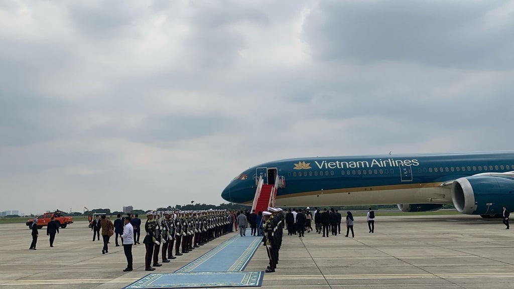 Prabowo Lepas Kepulangan Sekjen Partai Komunis Vietnam To Lam di Halim Perdanakusuma