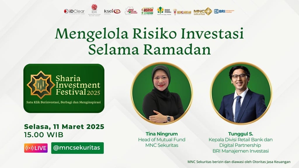 Saksikan IG Live Mengelola Risiko Investasi selama Ramadan dari MNC Sekuritas & BRI-MI 