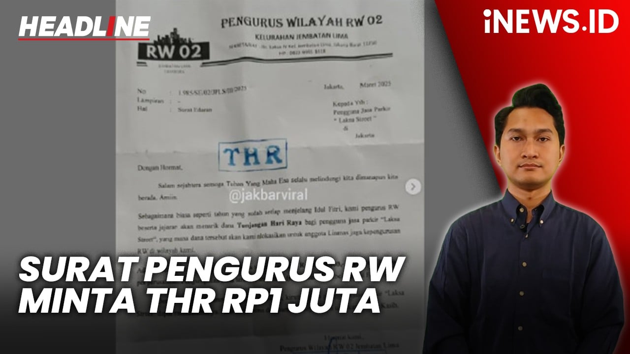 Headline iNEWS.ID: Heboh! Surat Pengurus RW di Jakbar Minta THR Rp1 Juta ke Pengusaha