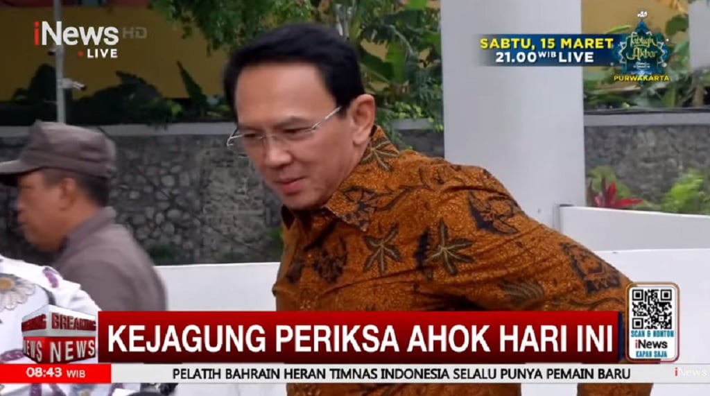 Diperiksa Kejagung, Ahok Bawa Data Rapat saat Jadi Komut Pertamina