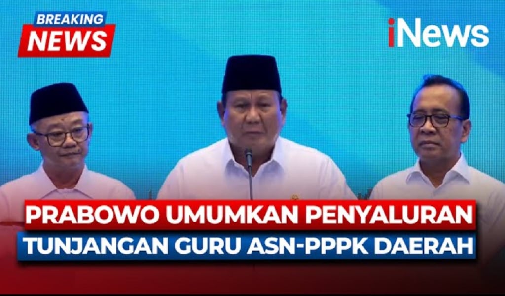 Diresmikan Prabowo, Tunjangan Guru ASN Daerah Langsung Dikirim ke Rekening