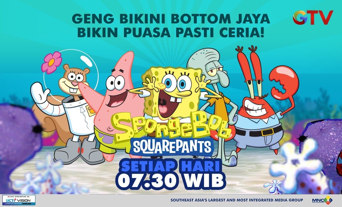 Its Family Time! Ada Krabby Patty dan Kelp Shake, Yuk Ikut Serunya Ramadan di Bikini Bottom Bareng GTV