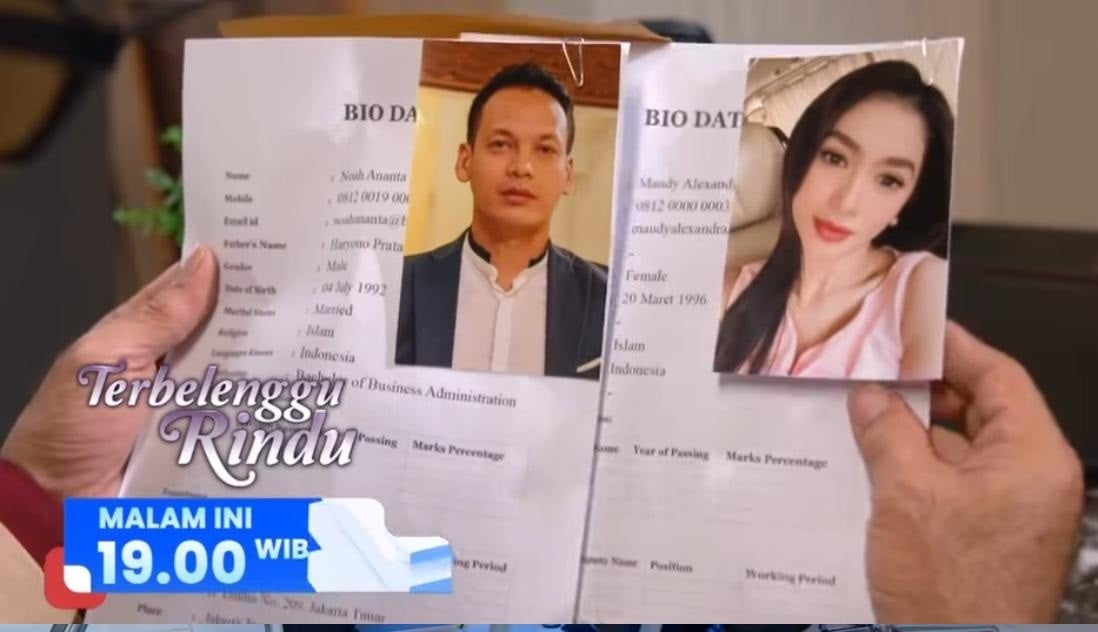 Sinopsis Sinetron Terbelenggu Rindu Eps 174, Jumat 14 Maret 2025: Rekaman CCTV Ditemukan, Noah Terancam