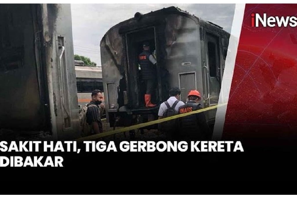 Penyandang Disabilitas Bakar 3 Gerbong Kereta di Yogyakarta, Motif Sakit Hati karena Ini