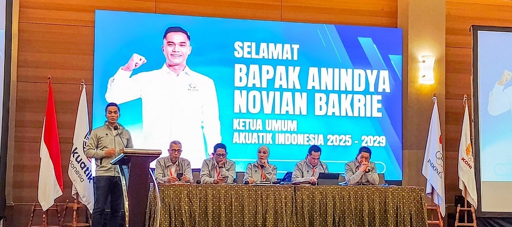 Resmi! Anindya Bakrie Kembali Jadi Ketum PB Akuatik Indonesia 2025-2029