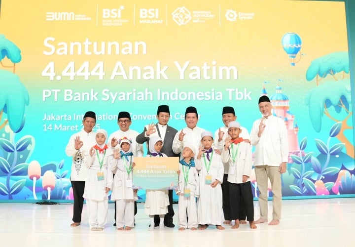 Rayakan Milad ke-4, BSI Beri Santunan untuk 4.444 Anak Yatim