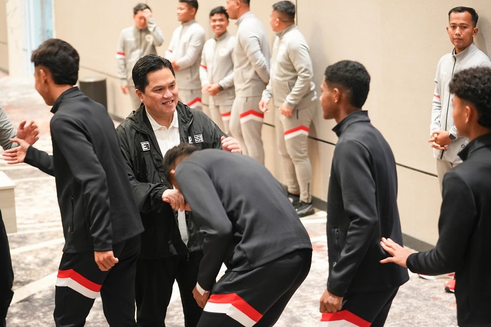 Erick Thohir Lepas Timnas Indonesia U-17 ke Piala Asia U-17 2025, Beri Target Tinggi