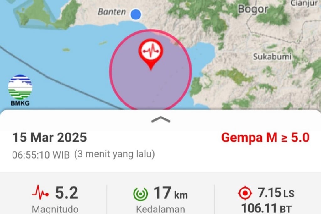 Cerita Warga Rasakan Gempa M5,2 di Bayah Banten, Panik Berhamburan Keluar