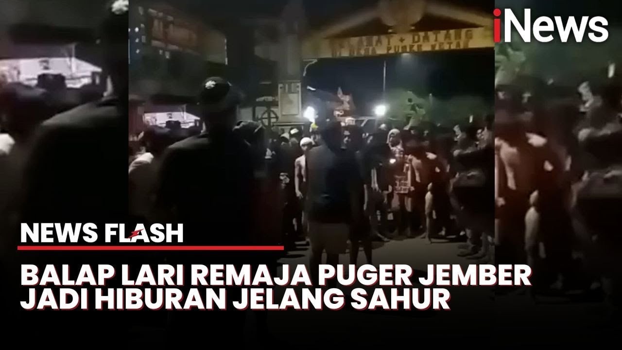 Viral Balap Lari Remaja di Jember Jelang Sahur, Jadi Tontotan Ratusan Warga