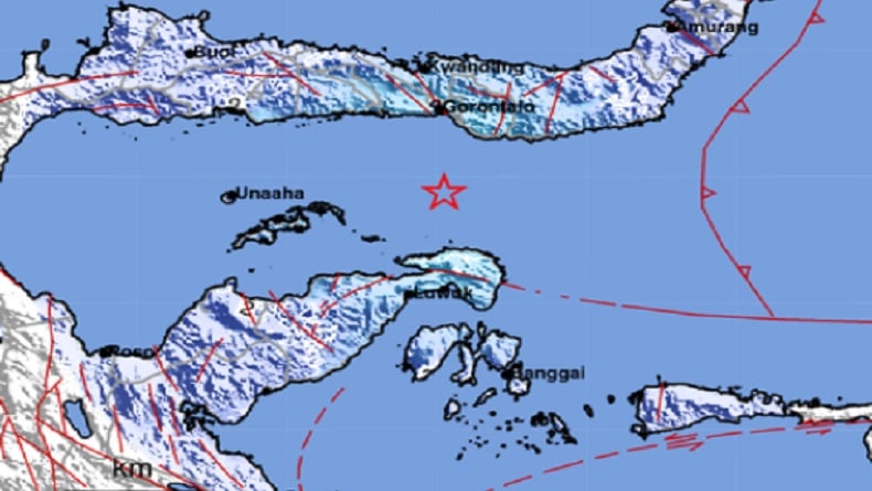 Gempa Magnitudo 5,1 Guncang Barat Daya Bone Bolango Gorontalo