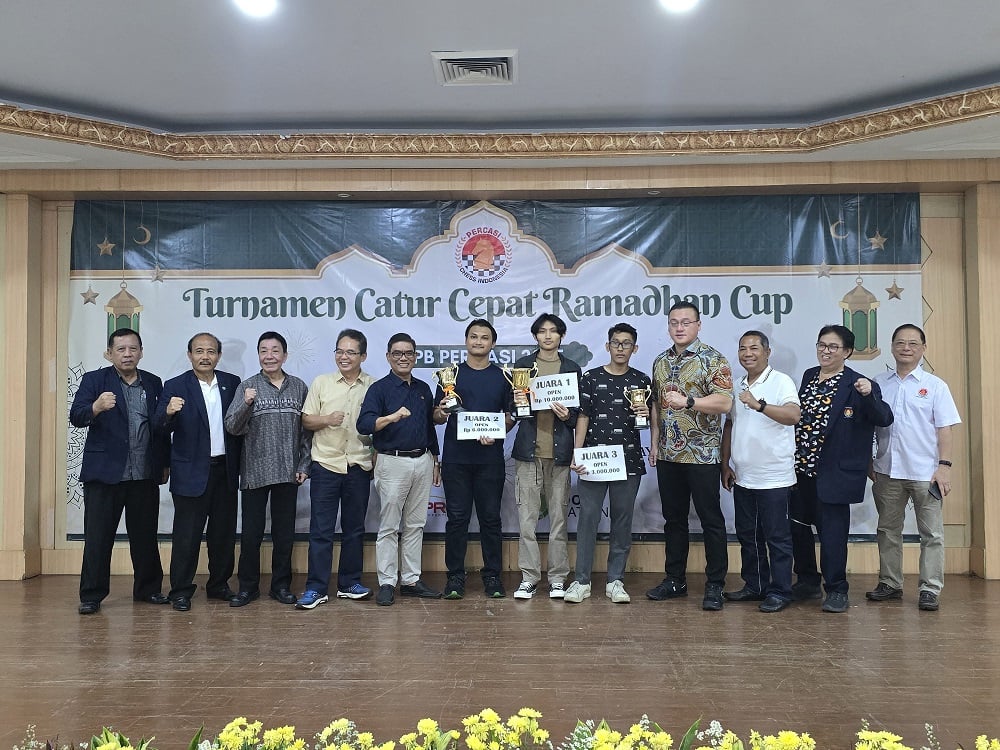 Nayaka Budhidarma Juara Turnamen Catur Cepat Ramadhan Cup 2025, Modal Berharga jelang SEA Games 2025