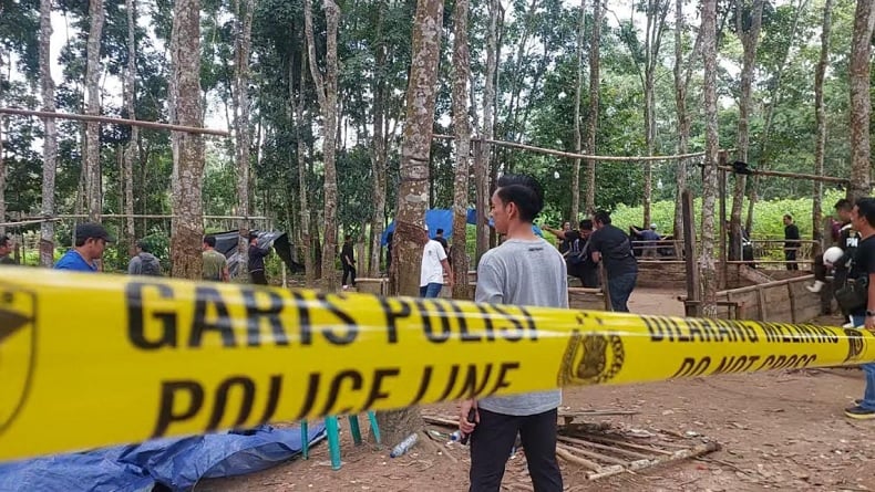 Olah TKP 3 Polisi Tewas Ditembak di Way Kanan Lampung, 12 Selongsong Peluru Ditemukan