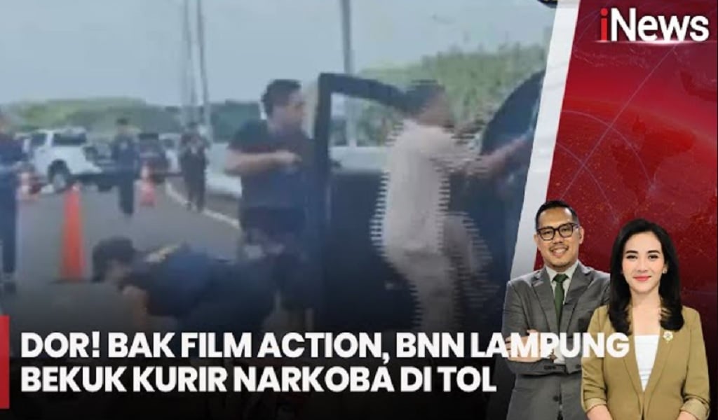 Bak Film Action, BNN Lampung Gagalkan Penyelundupan Narkoba di Tol Trans Sumatera