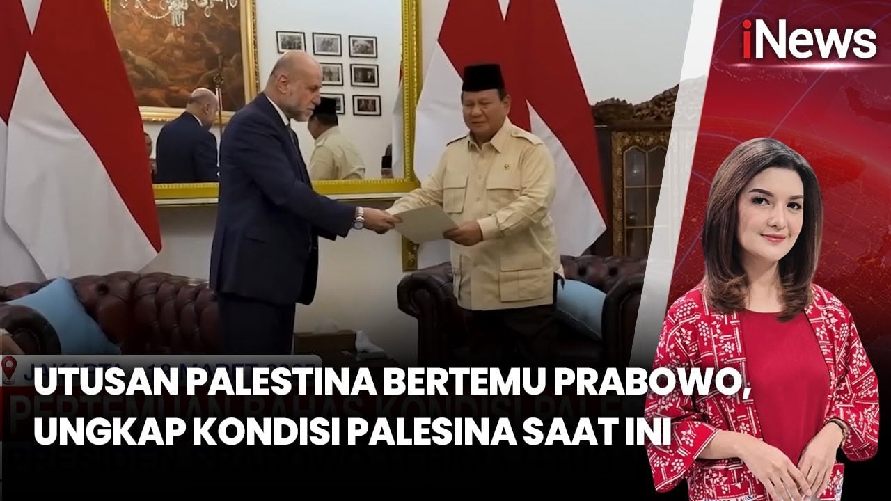 Ini yang Dibahas Presiden Prabowo dengan Utusan Palestina di Istana Jakarta