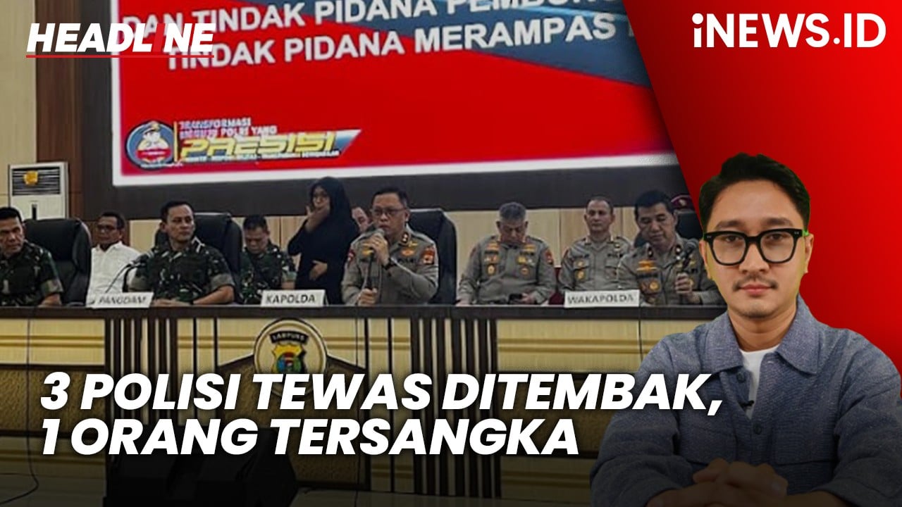 Headline iNEWS.ID: 3 Polisi Tewas Ditembak saat Gerebek Judi Sabung Ayam, 1 Orang Ditetapkan Tersangka