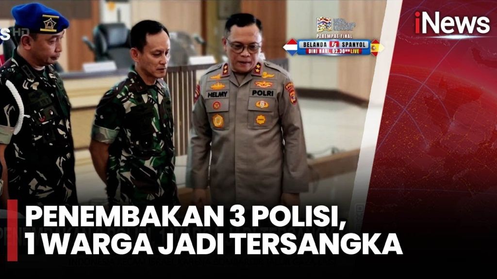 Penembakan 3 Polisi di Way Kanan, 1 Warga Jadi Tersangka