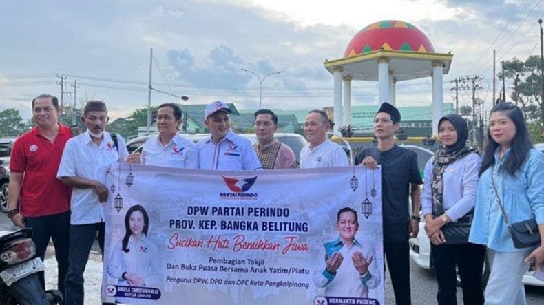 Partai Perindo Bangka Belitung Gelar Bukber, Bagikan Takjil hingga Santuni Anak Yatim