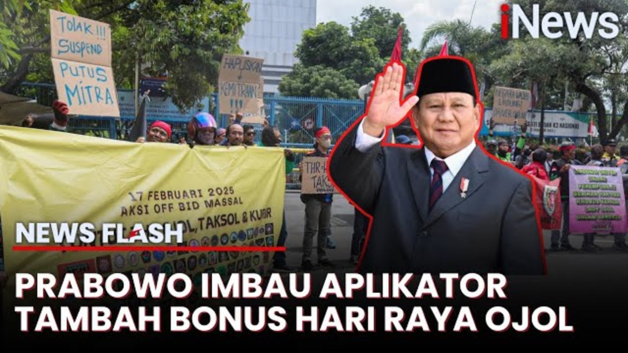 Dengar THR Ojol Rp1 Juta, Prabowo: Saya Imbau Ditambahkanlah | News Flash