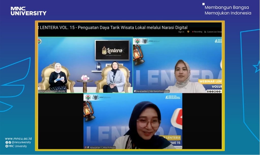 Dosen MNC University Kupas Strategi Digitalisasi Wisata dalam Webinar Lentera Kementerian Desa